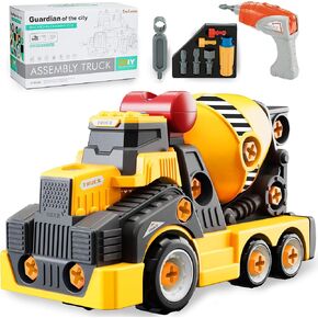 11inches Large Take Apart Toys for Boys Girls Kids 3-5 6-8 Year Old Military Missile Vehicles Army Katyusha Rocket Trucks Toys with Electric Drill STEM Assembly Toy Set Gifts