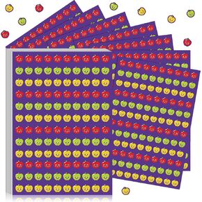 Eaasty 2400 Pcs Mini Fall Stickers for Kids Small Autumn Stickers Bulk Thanksgiving Fruit Shape Stickers Charts for Classroom Rewards School Teacher Kids Office Scrapbook Home Decor