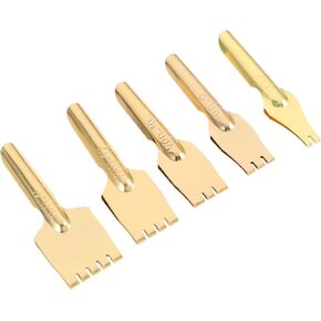 5pcs Brass Flat Pen Nibs Flat Head Pen Tips Fountain Pen Calligraphy Nibs Brass Fittings Brass Pen Tip Manga Nibs Comic g Pen Metal Nostalgia Retro Pen