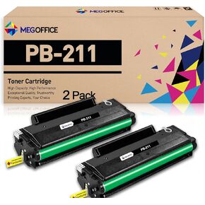 Compatible Toner Cartridge Replacement for Pantum PB-211 PB211 PB-211E PB211EV Toner Cartridge for Pantum P2502W P2500W M6552NW M6550NW M6600NW M6602NW (Black 2-Pack)