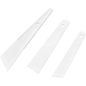 Glue Spreader ZYAMY 3IN1 White Plastic Glue Smear Sticks Craft Adhesive Paste PVA Applicator Spatula DIY Leather Craft Tool (20mm/30mm/40mm)