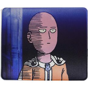 Anime Funny Computer Mouse Pad Gaming Design Saitama O.P Bald Man 12x10 Inches Table Mat for boy