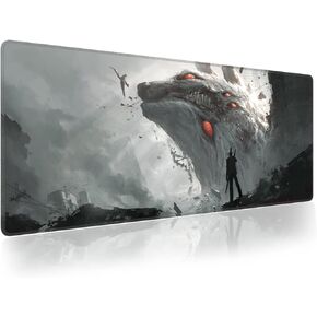 لوحة ماوس RGB Anime، لوحة مفاتيح مقاومة للماء، وسادات ماوس مع قاعدة مطاطية مضادة للانزلاق، لوحة مفاتيح كمبيوتر مكتبي، لوحة مفاتيح كمبيوتر، بساط ماوس 800 × 300 مم / 31.5 × 11.8 بوصة (1) in Kuwait