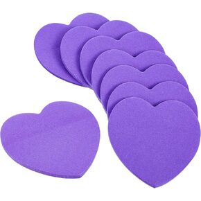 8 Pcs Purple Heart Sticky Notes, Cute Sticky Notes Self-Stick Notes Strong Adhesive Postfor Office Home Supplies
