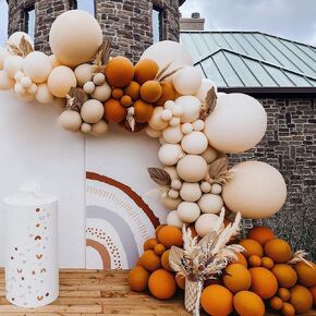 Metallic Champagne Gold Balloon -120pcs Balloon Garland Kit 18/12/10/5 Inch Latex Balloons for Birthday Decorations Baby Shower Wedding Party Balloon