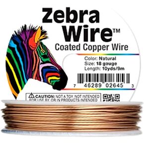 Round Natural Copper Wrapping Jewelry Craft 10 Yard Spool 18 Gauge