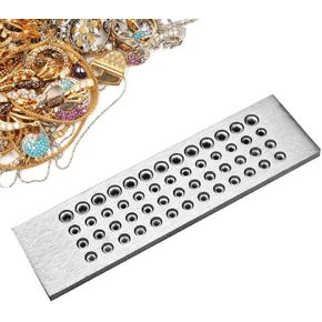 Wire Drawplate, Round Shape Tungsten Carbide Wire Drawplate Jewelry Tools 0.26-4.1 Round Holes Draw Plate for Manufacturing Jewelry (#2)