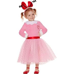 Spirit Halloween Dr. Seuss The Grinch Toddler Cindy Lou Who Costume | Officially Licensed | The Grinch Who Stole Christmas