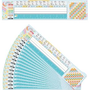 25pcs Desk Classroom Name Plate, Self-Adhesive Classroom Desk Name Labels Kids Name Plates Student Desk Name Tags for Classroom School Office Baby Shower(Retro Bohemian Style)