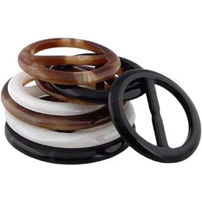 6PCS Plastic Round Elegant Scarf Clips T-Shirts Clips Scarf Ring Scarves Buckle Wrap Holder Clamp Silk Sarf Clasp