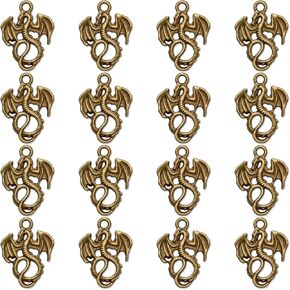 60 قطعة سبائك البرونز العتيقة تحلق التنين السحر قلادة لصنع المجوهرات عقد دي اي واي سوار القرط صياغة in Kuwait
