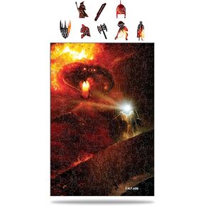 Lord of The Rings Wooden Puzzles for Adults – A3 Size with 205 Pieces Wood Puzzles – You Shall Not Pass – Jigsaw Puzzles with Unique Shapes – 10.5" x 15.5"