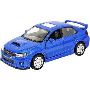 Toy Car Subaru Impreza WRX STI 2010 1/36 Model Car Toys Car Metal Collect Car with Pull Back for Boys Children Age 3 + Year Old Festival Gift(Blue)