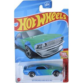 Hot Wheels '69 Ford Mustang Boss 302, Then and Now 10/10 [Blue/Green] 244/250