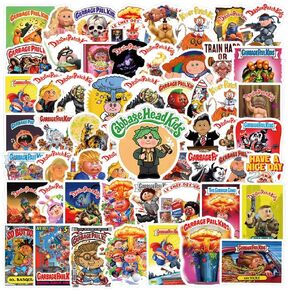 58pcs Garbage Pail Kids Stickers，Cartoon Movie Stickers Vinyl Waterproof Stickers, Used for Water Bottles, Skateboards, laptops, Diaries, Phones, Scrapbooks, Bumper, Children, Teenagers, Adult