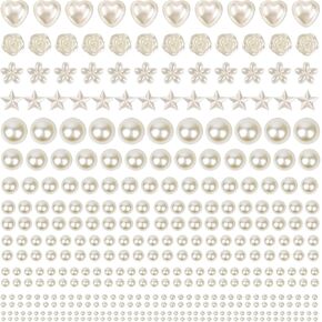 shynek 4326Pcs Self Adhesive Pearl Stickers for Crafts, Stick on Pearls Gems for Hair, Face, Makeup, Crafts, Assorted Styles and Sizes