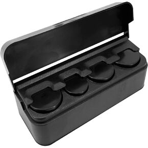 beypovk Coin Holder for Car, Universal Change Organizer, Portable Storage Money Dispenser for Cars/Vehicles, Homes and Offices (Black)