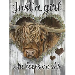 Meothan Highland Cow Diamond Painting Kits for Adults 5D Animal Diamond Art Cow Kit for Adult Beginners DIY Full Drill Round Diamond Gem Art for Home Wall Decor (11.8 * 15.8 inch)