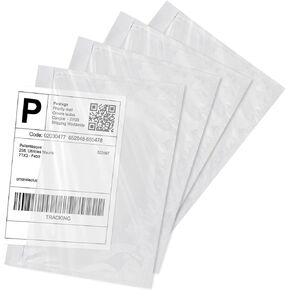 Shipping Label Sleeves 7.5" x 5.5" (50 Packs) BESTIKER Clear Adhesive Packing Slip Pouches, Packing List Envelopes, Shipping Supplies for Small Business
