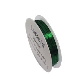 28 Gauge 15 Meter Jewelry Beading Craft Copper Wire Non Tarnish Resistant Green Color