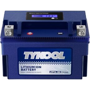 TYKOOL YTX30L-BS YIX30L-BS Lithium LiFePO4 Motorcycle Battery,12V 18Ah,800CCA,Built in BMS,Powersports Battery,for ATV, UTV,Personal Watercraft,Snowmobile,4 Wheeler, Quad, Riding Lawn Mower Battery