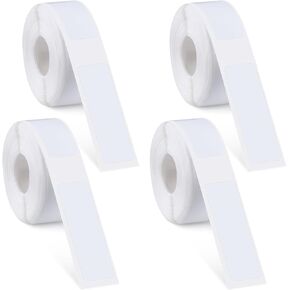 4 Rolls Label Maker Tapes for Phomemo D30, 12 x 40mm Thermal Labels Printer Sticker Paper with Self-Adhesive Waterproof Adhesive Label Printer Tape Paper for Office Household Supplies (640 Pcs)