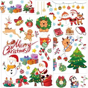 Christmas Ball Stickers Merry Christmas Rub on Transfers Labels 8.26 x 11.69 Inch - Christmas Tags Sticker Happy Holiday Stickers for Xmas Decorations 2 Sheets (Christmas Ball)