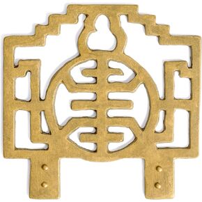 Hardware Philosophy Old China Style Picture Hook Hanger 4 x 4 inches - Set of 1 - Architectural, Interior Design, Furniture Cabinet Customization Hardware