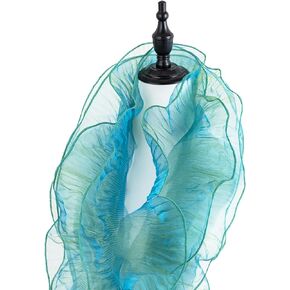 1Pcs 5 Yards Ice Green Merman Colored Pleated Netting Lace Fittings Hand Sewn Dress Lace Bouquet Wrap Curtains Match