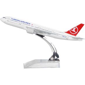 24-Hours Turkish Airlines Boeing 777-300 Alloy Metal Plane Airplane Model