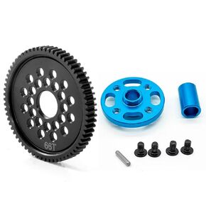 63T 64T 66T 71T High Speed Spur Pinion Gear Set for Tamiya TT02 TT-02 1/10 RC Car (63T)