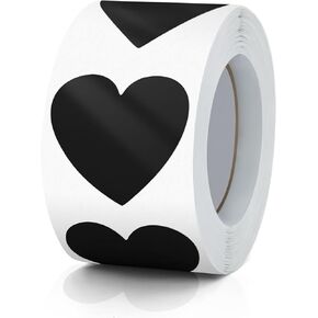 Pink Heart Stickers Roll 1.5 Inch Valentine's Day Love Shape Labels Waterproof Removable for Craft Envelopes Boxes Gift Tags Bags Wedding 500 PCS in Kuwait