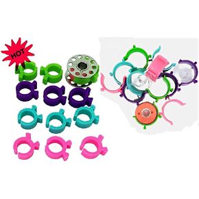 36pcs Bobbin Holder bobbin clips for Sewing machines thread Organizing. The bobbin clamps sewing kit organizer to avoid unwinding Thread Tails 24+12