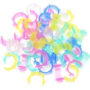 80pcs Sewing Bobbin Clips, Clear Thread Clips Holder Tool Sewing Machine Tools, Plastic Bobbin Holder, Thread Clamps Spools Organizers for Craft DIY Embroidery Thread Clips Holder Tool