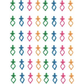 OZXNO 48pcs Bobbin Holder Silicone Thread Spool Holder Bobbin Clips for Thread Spools for Embroidery Quilting Sewing