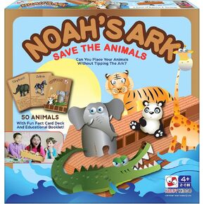Noah's Ark Educational Balancing Board Game for Kids & Toddlers - Christian Bible Animal Toy with Rocking Balance - Fun and Learning for Kids