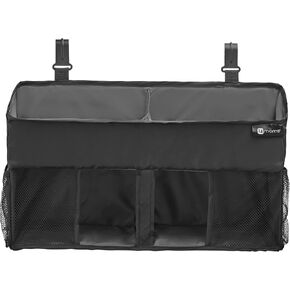 4moms Breeze Playard Diaper Caddy, Storage Basket for Diapers, Baby Wipes, and Organization, to Keep Essentials Within Reach, Black