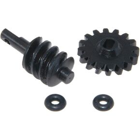 Overdrive Gear Compatible with Axial SCX24 Rc Car Differential Diff Worm Gear for C10 JLU Gladiator Bronco 1/24 RC Trucks Crawler Car Steel Parts Upgrade 2Pcs(16T)