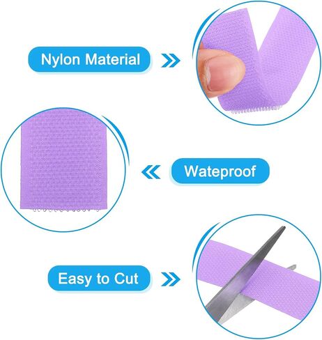 PATIKIL 26.25 Feet Carpet Marker Strips, 3 Rolls Nylon Carpet Strips Spots Hook Tape for Classroom Floor Decoration Teacher Education Social Distance, White in Saudi Arabia