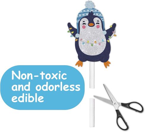 18pcs Glitter Penguin Dessert Cupcake Topper Pick for Winter Theme Decor Supplies Baby Shower Woman Man Happy Birthday Party Decoration in Saudi Arabia