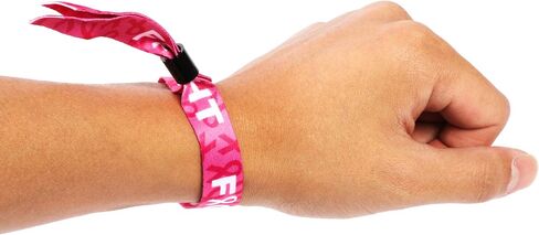 BLUE PANDA Pink Breast Cancer Awareness Bracelets, Single Use (30 Pack) in Saudi Arabia