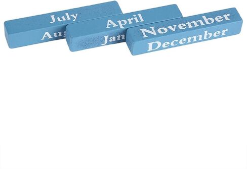 كتلة التقويم، تقويم مكتبي خشبي كلاسيكي عتيق، عرض الشهر والتاريخ، ديكور للمكتب/المنزل/المقهى/المطعم، 3.7 × 2.04 × 1.61 بوصة in Kuwait