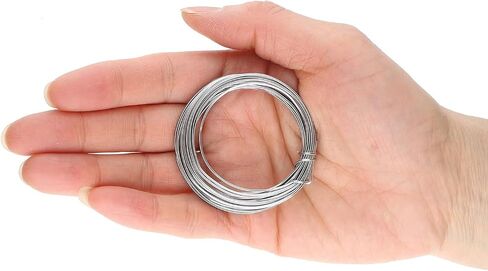 The Beadsmith Square Craft Wire - Wire Elements - Soft Temper - 18 Gauge, 4 Yard Coil - Titanium Color - Beading Wire Used for Jewelry Making, Wire Wrapping, and Other DIY Arts & Crafts in Saudi Arabia
