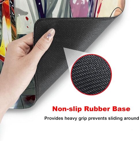 RGB Anime Mouse Pad, Water Resist Keyboard Pad,Mouse Pads with Non-Slip Rubber Base,Office Computer Key Board Mousepad Computer Keyboard Mousepads Mat 800 x 300mm / 31.5×11.8 inches (1) in Kuwait