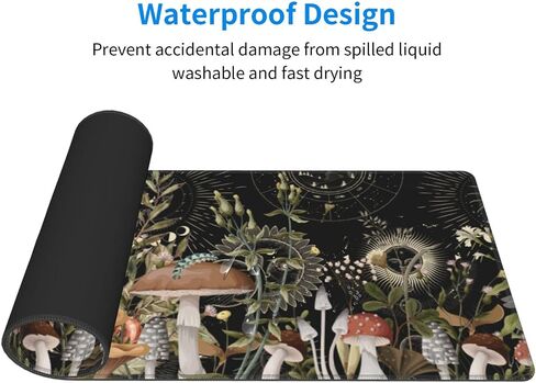 لوحة ماوس ألعاب احترافية ممتدة على شكل الفطر مقاس 31.5 × 11.8 بوصة، لوحة ماوس كمبيوتر مضادة للانزلاق مقاومة للماء لوحة لوحة مفاتيح مكتبية in Saudi Arabia