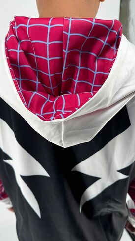Cos Spider Gwen Superhero 3D Style Zipper Hooded Sweatshirt/Unisex Adult in Saudi Arabia