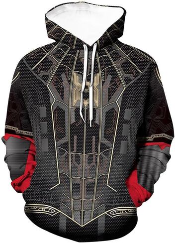 Cos Spider Gwen Superhero 3D Style Zipper Hooded Sweatshirt/Unisex Adult in Saudi Arabia