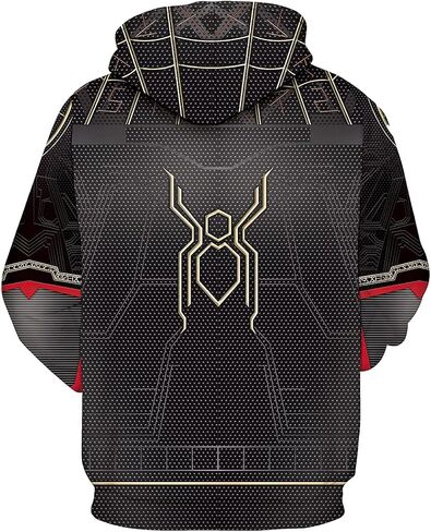 Cos Spider Gwen Superhero 3D Style Zipper Hooded Sweatshirt/Unisex Adult in Saudi Arabia