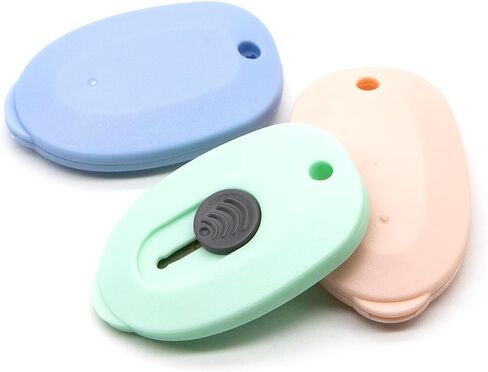 Dohia Mini Box Cutter Cute Ellipse Shaped Kawaii Letter Opener D1-2307-MNMGD (Oval) in Saudi Arabia