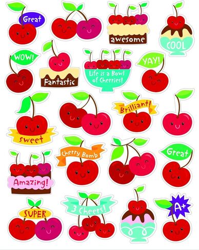 Eureka Cherry Stickers - Scented in Saudi Arabia